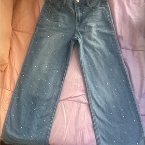 Big kids Light Blue Jeans with Pearl Accents